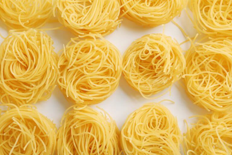 pasta top view