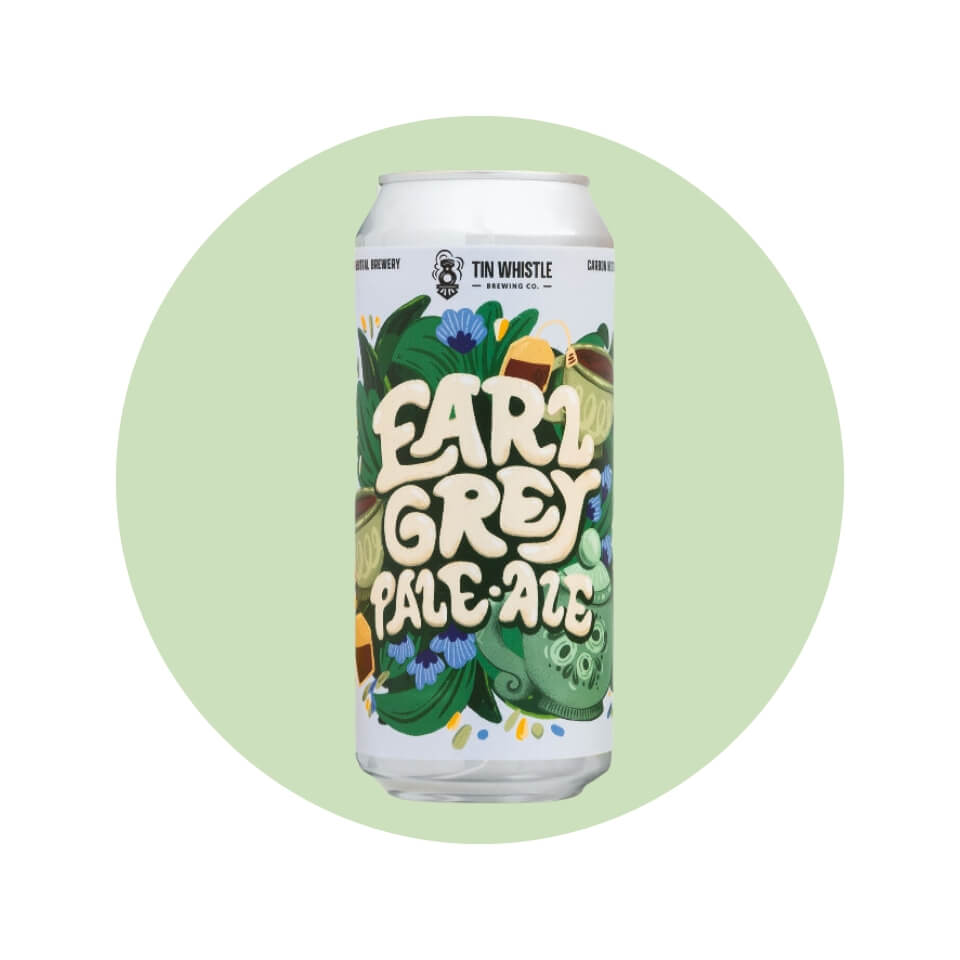 A can in a light green circle