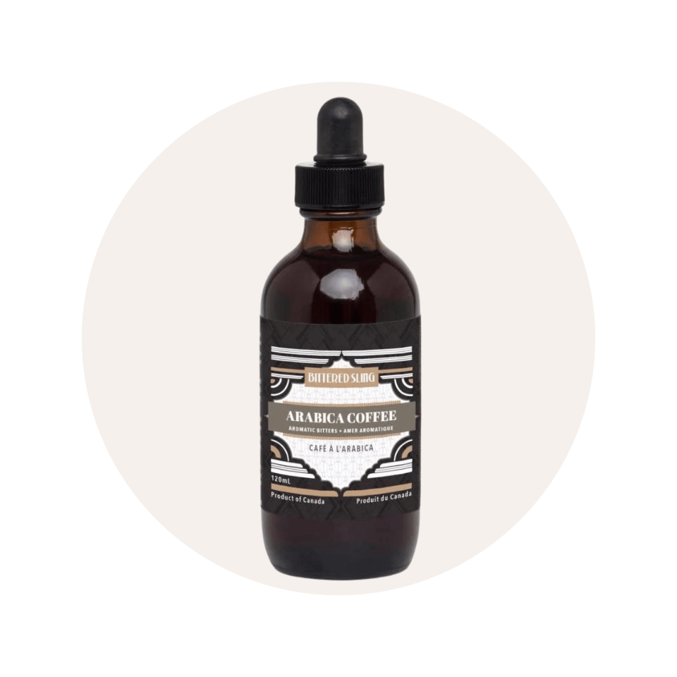 bottle of bittered sling arabica