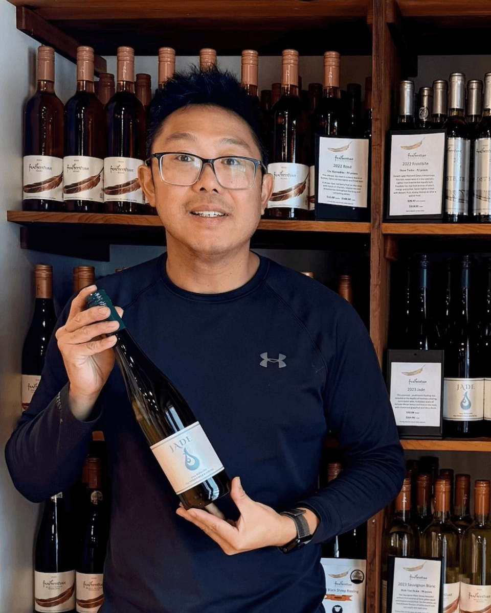 Canadian winemaker Chuan Qin from Featherstone Winery