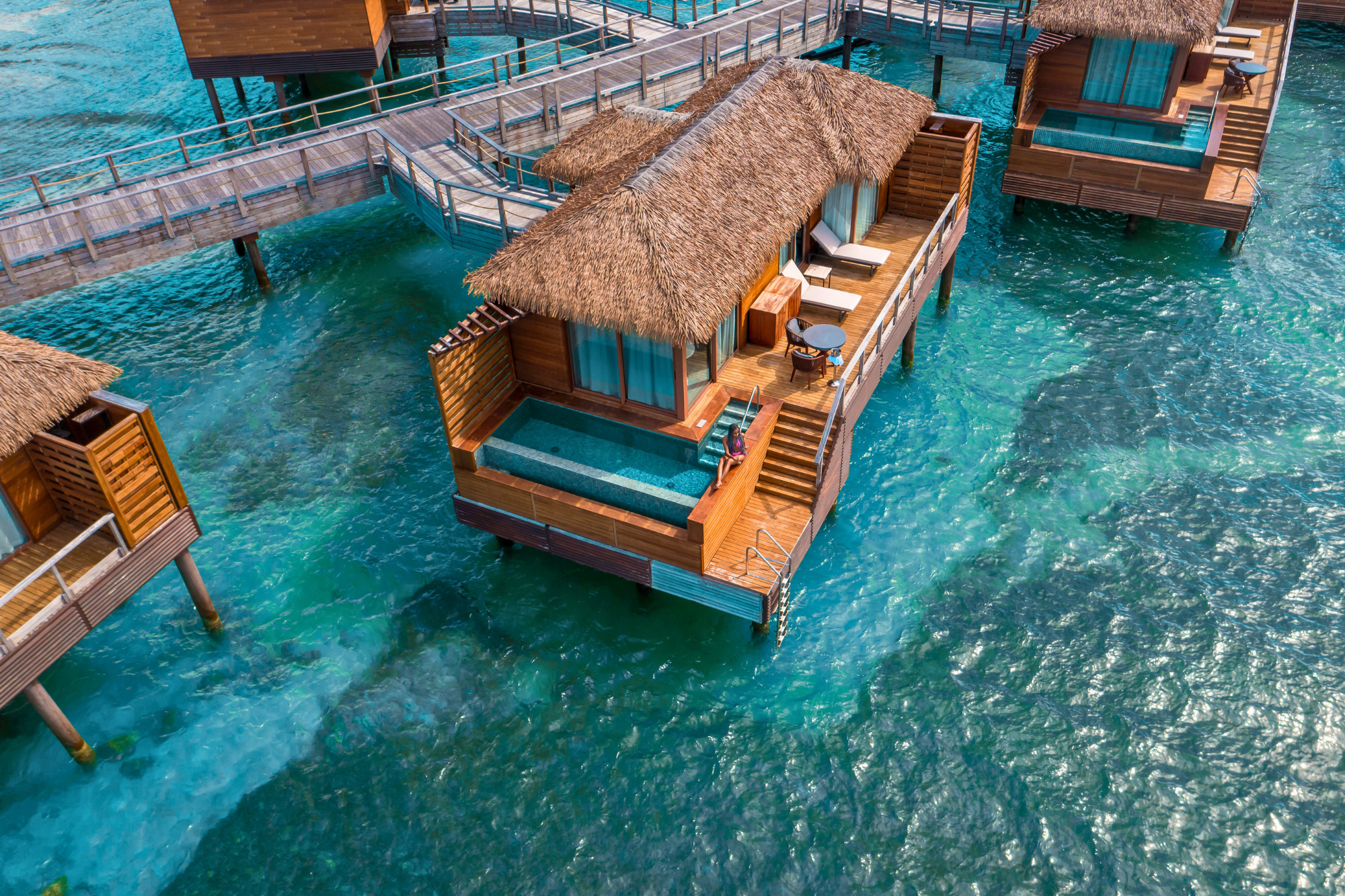 Stunning water villa over Caribbean seas at the Princess Senses in Jamaica