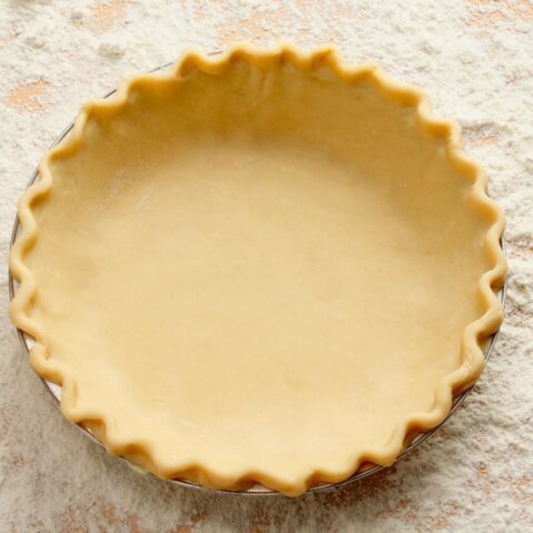Empty buttery pie crust