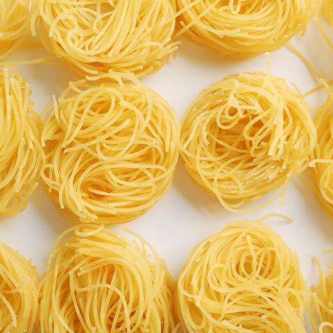 pasta top view
