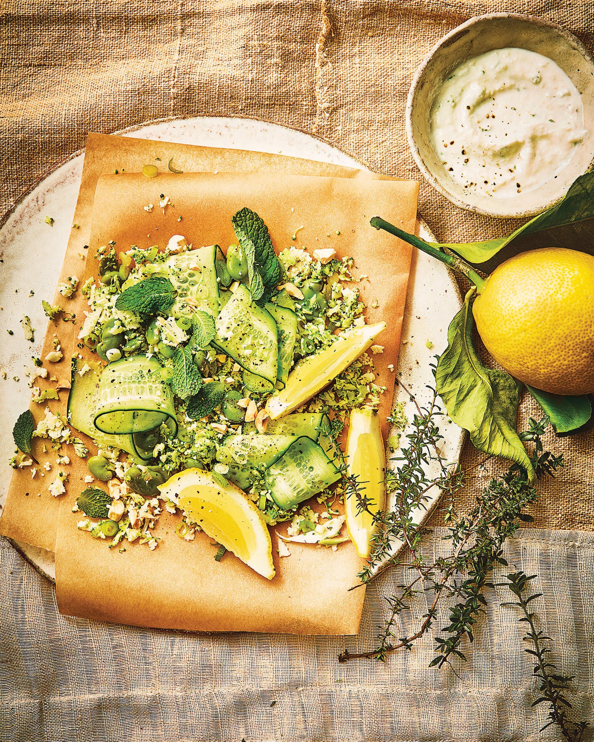 Broccoli and Cauliflower Tabbouleh Recipe