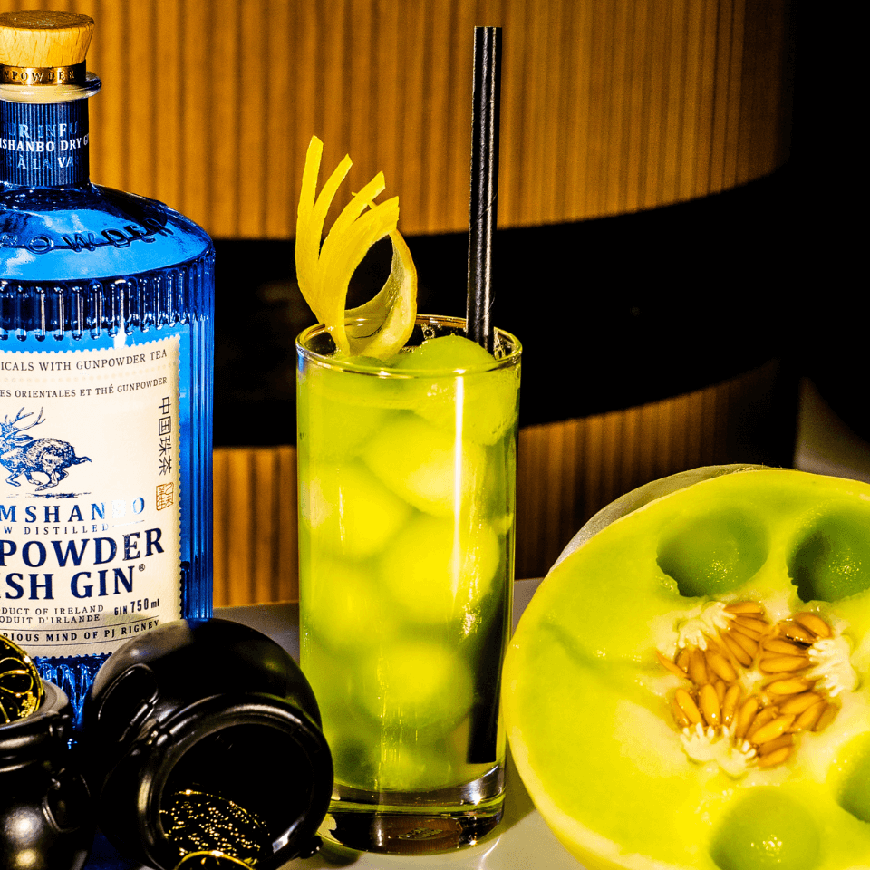 cocktail with honeydew melon