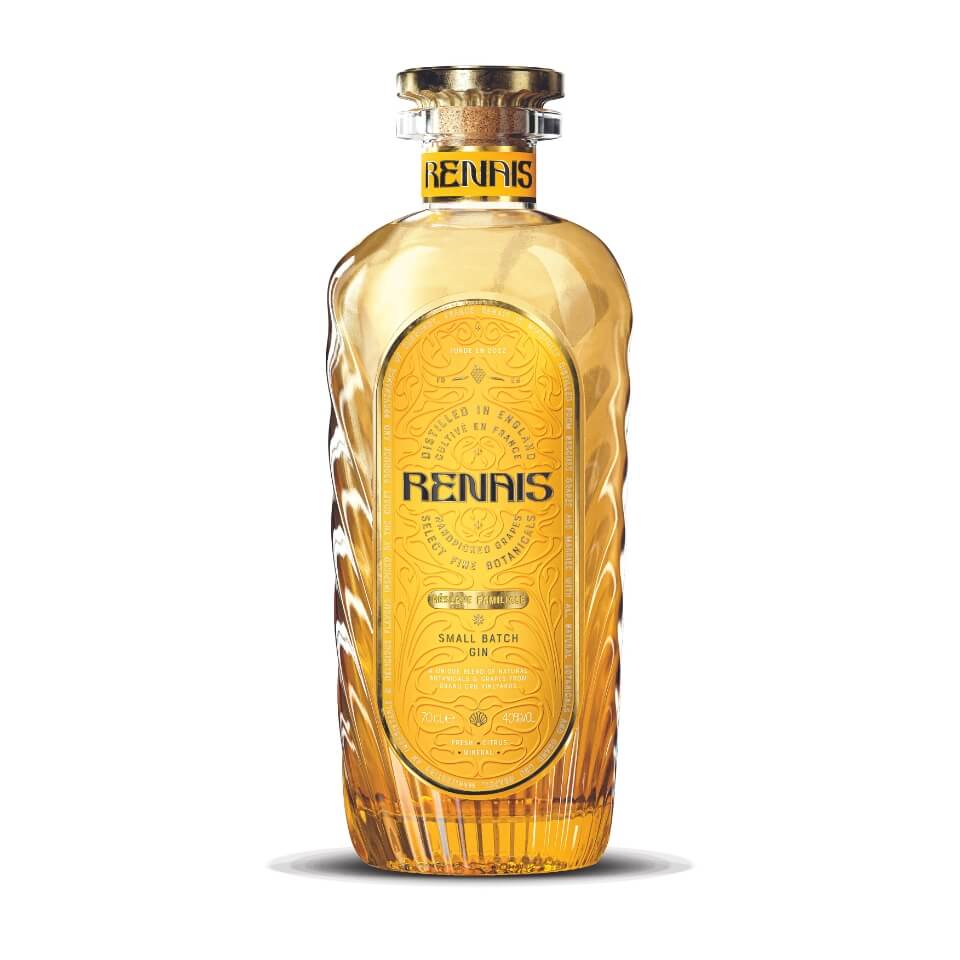 A bottle of gin