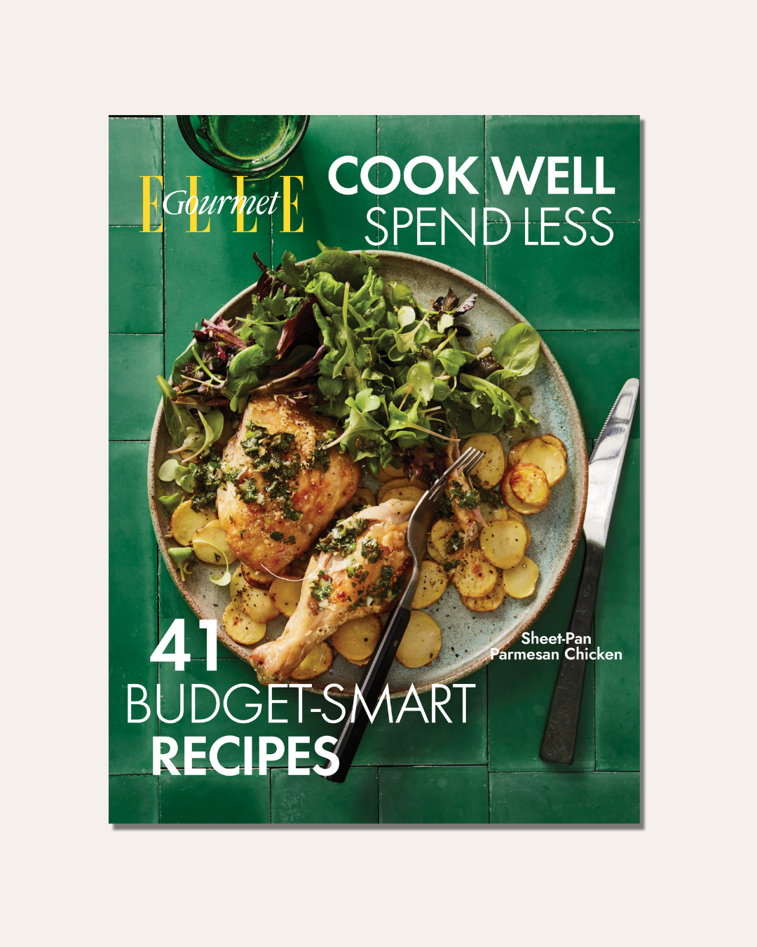 Cook Well Spend Less Sheet Pan Chicken Cover of downloadable free cookbook 