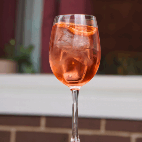 A recipe for a non-alcoholic spritz