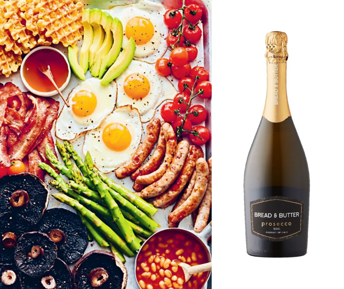 Prosecco and Sheetpan Breakfast Mother's Day wine pairings