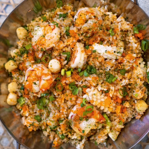 Bowl of Buttery Seafood Fried Rice - Tiffy Chen